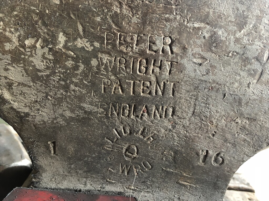 peter wright anvil weight code
