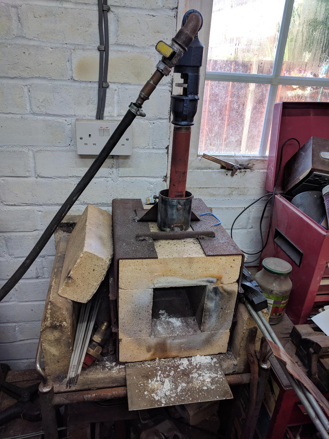 First time making a forge burner for my propane forge! Running